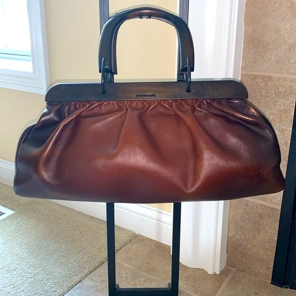 ✨STUNNING✨ Iconic GUCCI Tom Ford Wooden Handle Doctor Bag | - Picture 4 of 17